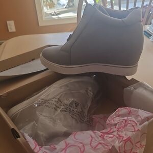 Sugar Gray Micro Wedge Sneakers